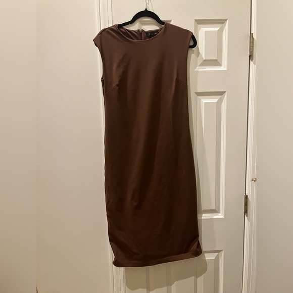 Tahari Dresses & Skirts - Tahari Chocolate Brown Midi Dress